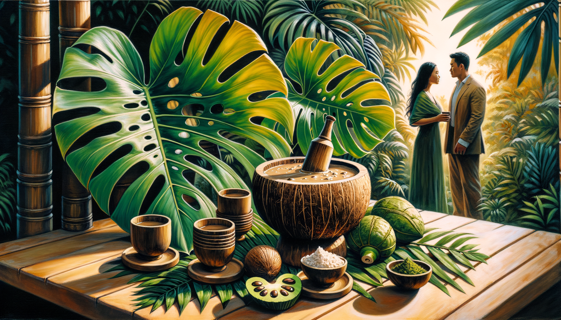 Relaxation Redefined: Enjoying Kava with Monstera Deliciosa for the Perfect Tropical Experience